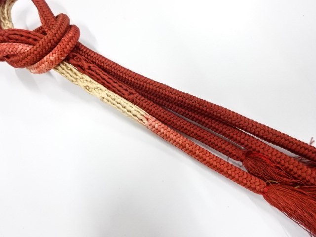 JAPANESE KIMONO / HAND-TIED OBIJIME